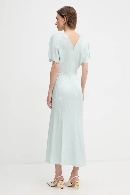 Odzież Victoria Beckham sukienka z wiskozy 1226WDR005227T zielony