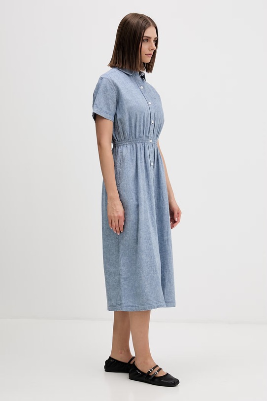 Tommy Jeans sukienka letnia jeansowa niebieski DW0DW18556