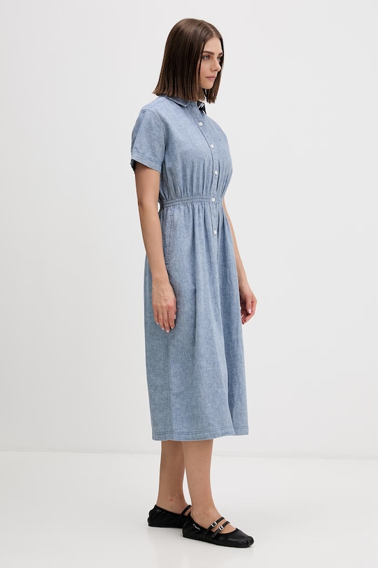 Tommy Jeans sukienka letnia jeansowa niebieski DW0DW18556