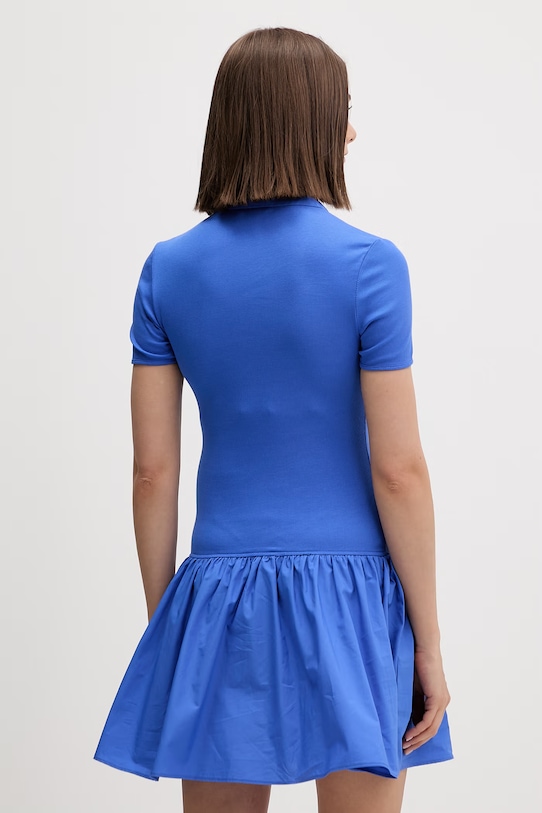 Odzież Tommy Jeans sukienka z bawełną DW0DW22331 fioletowy