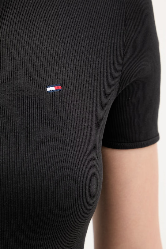 Tommy Jeans šaty s bavlnou DW0DW22331 čierna