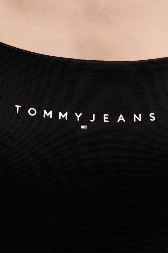 Tommy Jeans šaty s viskózou DW0DW22338 černá
