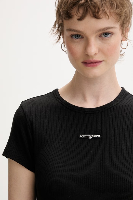 Tommy Jeans sukienka z wiskozą DW0DW22339 czarny