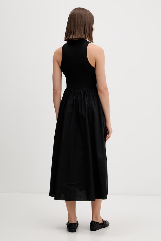 Odzież Tommy Jeans sukienka letnia bawełniana z elastanem DW0DW22593 czarny