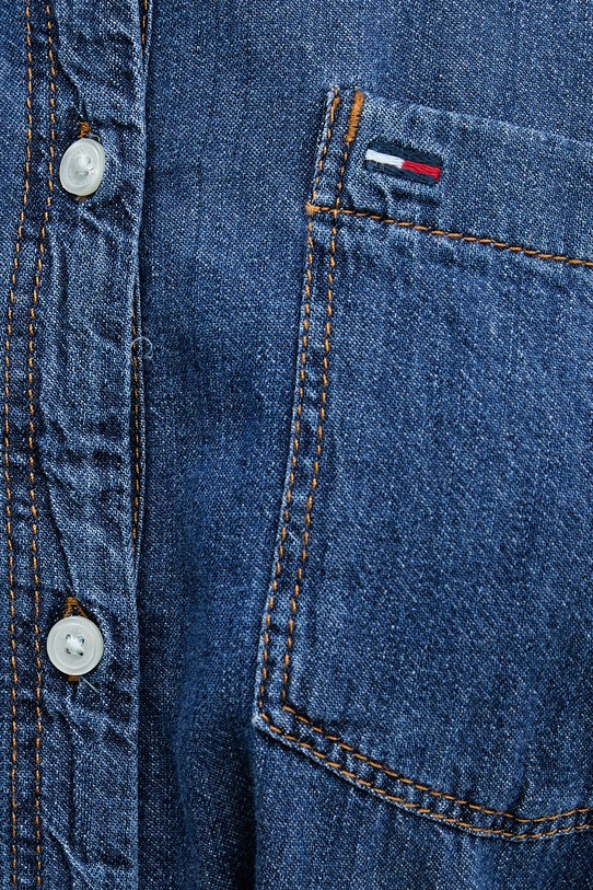 Tommy Jeans sukienka bawełniana DW0DW22787 niebieski