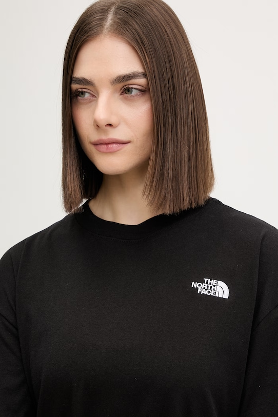 The North Face sukienka bawełniana Evolution Simple Dome czarny NF0A8FDMJK31