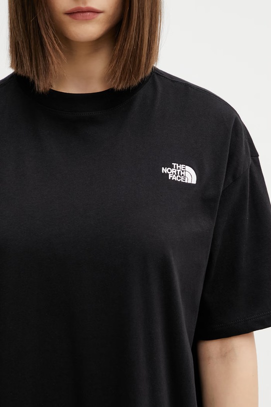 The North Face sukienka bawełniana Evolution Simple Dome czarny NF0A8FDMJK31