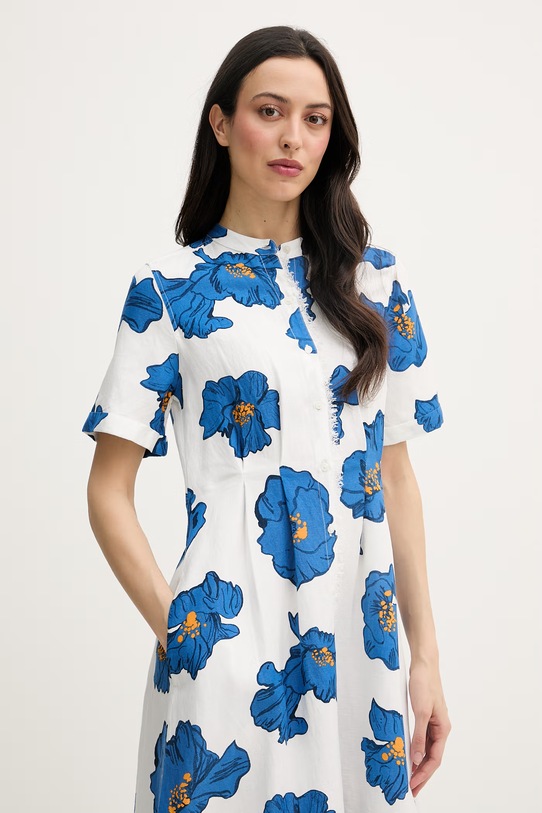 Tommy Hilfiger haljina A-kroja s lanom bijela WW0WW48948