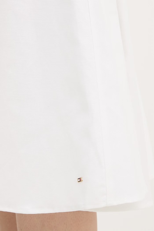 Tommy Hilfiger sukienka z lnem WW0WW49055 beżowy