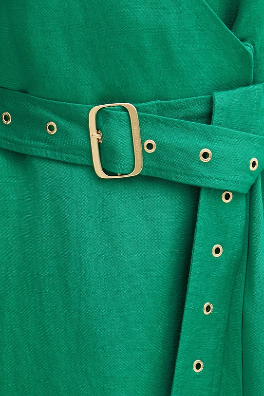 Tommy Hilfiger obleka z lanom WW0WW48951 zelena