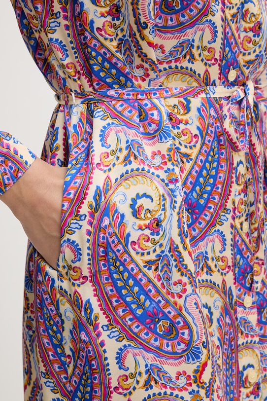 Marc Aurel sukienka koszulowa z wiskozy 6243A11087 niebieski