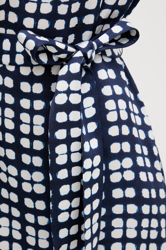 Marc Aurel sukienka letnia z wiskozy 6245A11109 granatowy