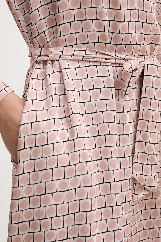 Marc Aurel sukienka koszulowa z wiskozy 6246A11161 różowy