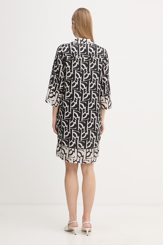 Odzież Marc Aurel sukienka koszulowa z wiskozy 6254A11084 czarny