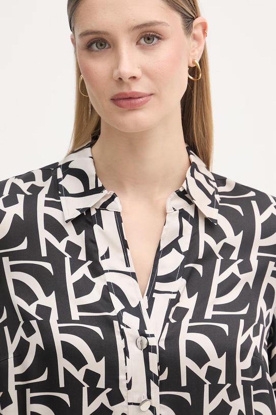 Marc Aurel sukienka koszulowa z wiskozy czarny 6254A11084