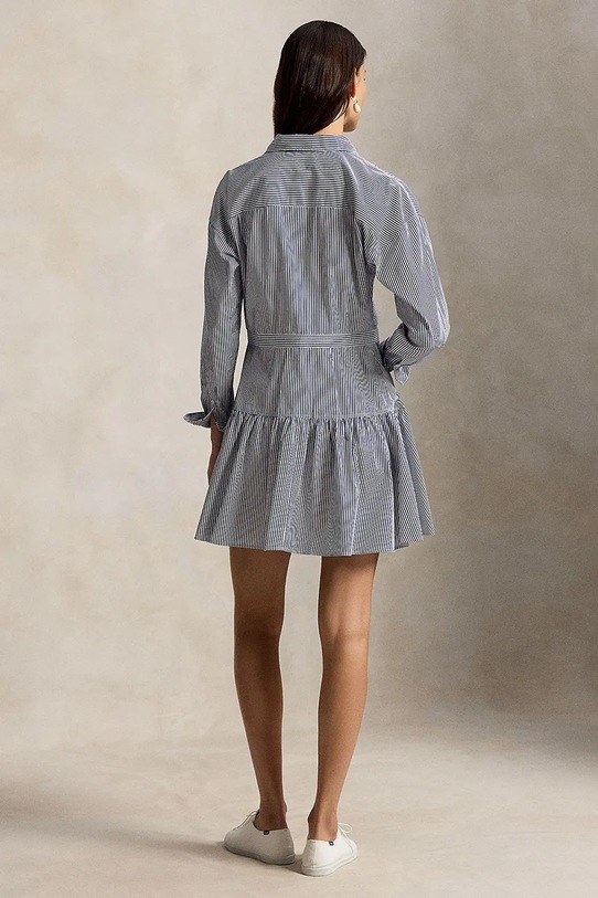 Bavlněné šaty Polo Ralph Lauren 211B22754 modrá SS26