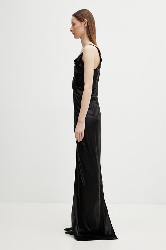 Rick Owens DRKSHDW Taco sukienka gładka DS01F4516.JL czarny SS26