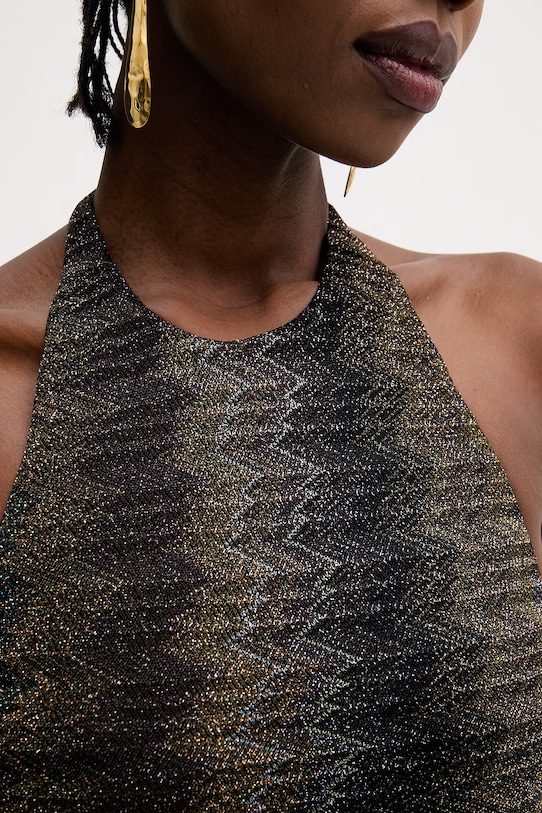 Missoni sukienka DS26SG1Q.BR014S brązowy