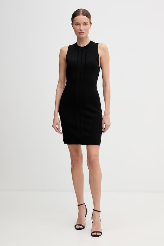 Gaudi sukienka z wiskozą 611FD13005 czarny SS26