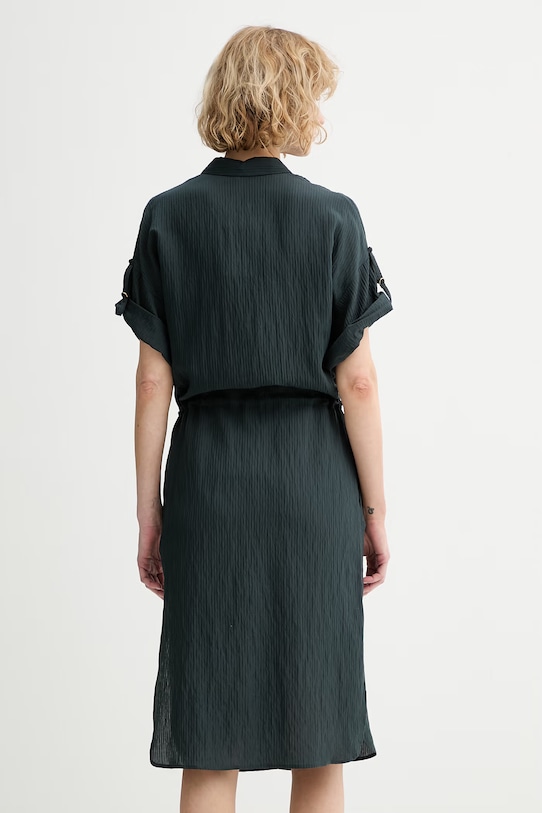 Îmbrăcăminte Sessun rochie tip cămașă cu vâscoză 26205043 verde