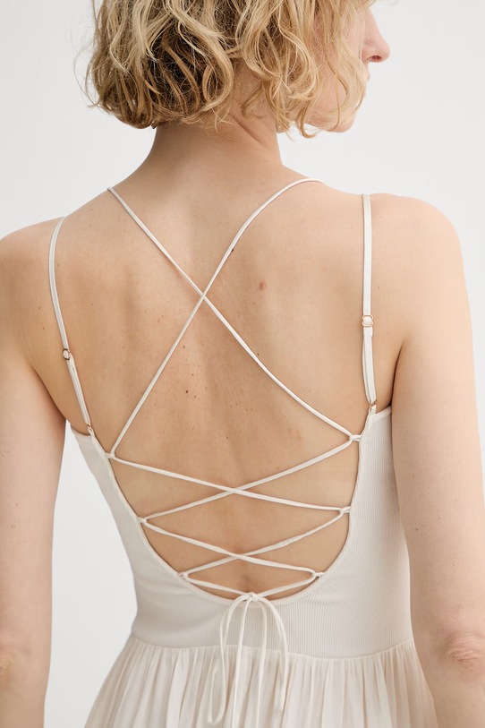 Sessun sukienka rozkloszowana 26205039 beżowy