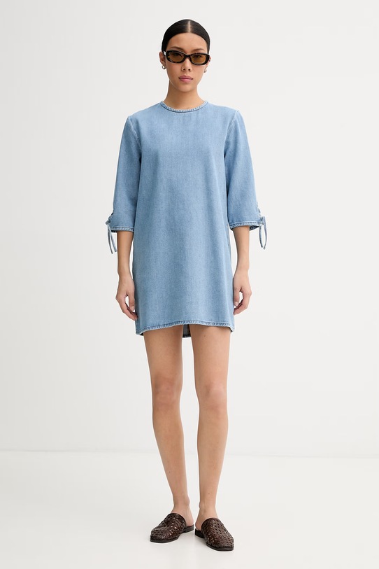 Sessun sukienka bawełniana 26205015 niebieski SS26