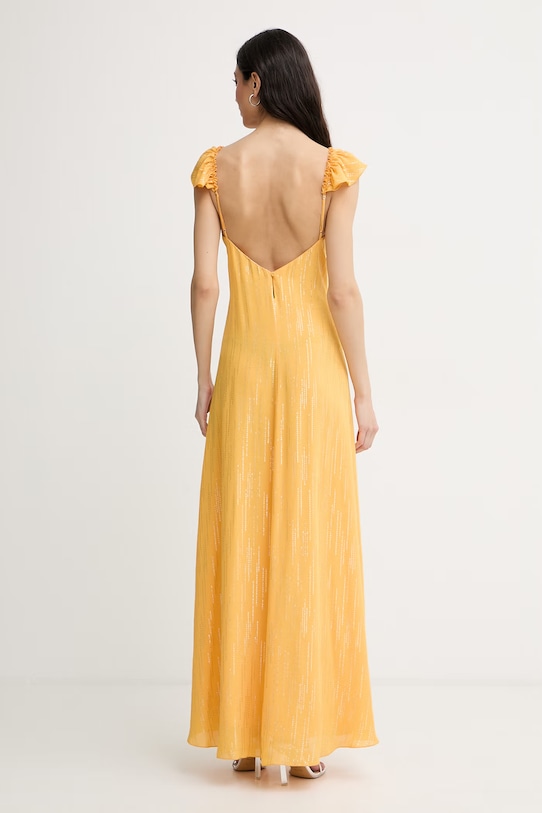 Îmbrăcăminte Forte Forte rochie cu vâscoză 14892.my.dress portocaliu