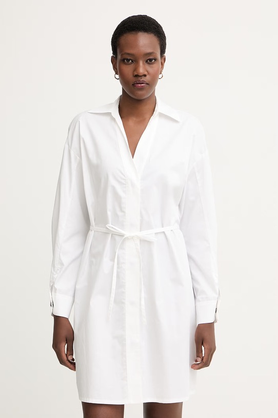 Armani Exchange haljina od pamuka bijela XW002007.AF18862