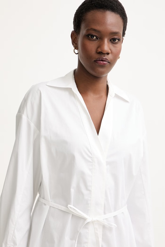 Armani Exchange haljina od pamuka bijela XW002007.AF18862