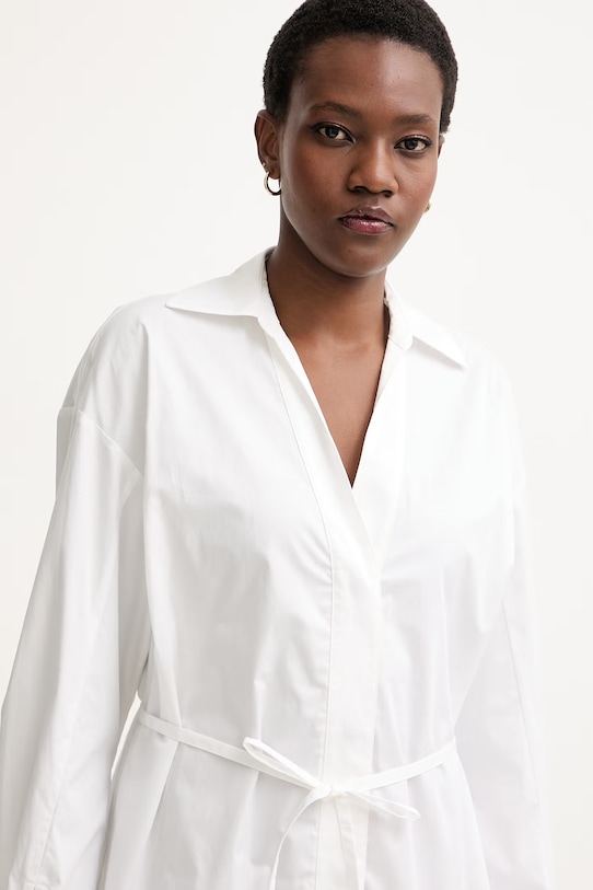 Armani Exchange haljina od pamuka bijela XW002007.AF18862