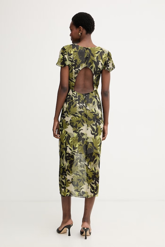 Oblačila Armani Exchange obleka viskozna XW002014.AF21554 zelena