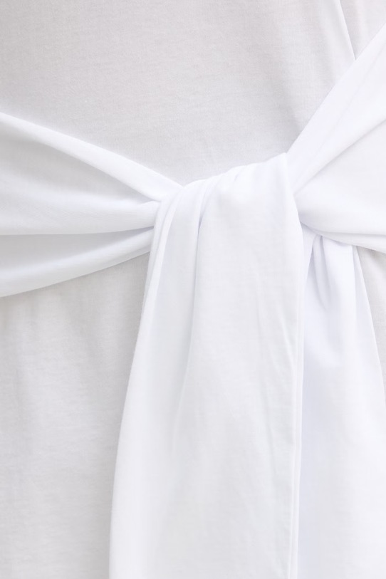 Armani Exchange sukienka bawełniana XW002085.AF10356 biały