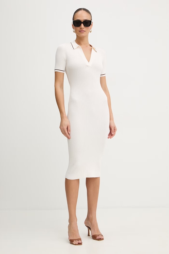 Armani Exchange sukienka XW002244.AF10352 beżowy SS26