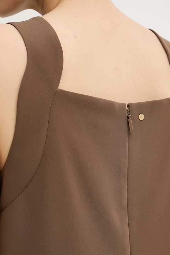 Armani Exchange šaty XW002304.AF21529 hnedá