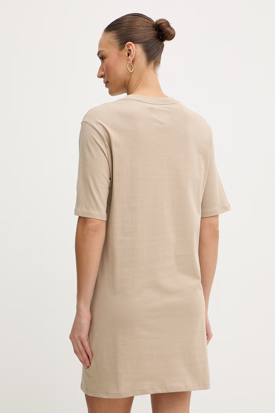 Odzież Armani Exchange sukienka bawełniana XW000825.AF10356 beżowy