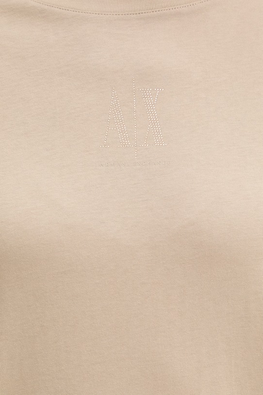 Armani Exchange sukienka bawełniana XW000825.AF10356 beżowy