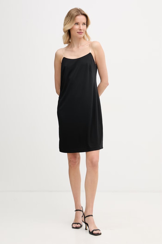 DKNY sukienka MATTE DD6J1T30 czarny SS26