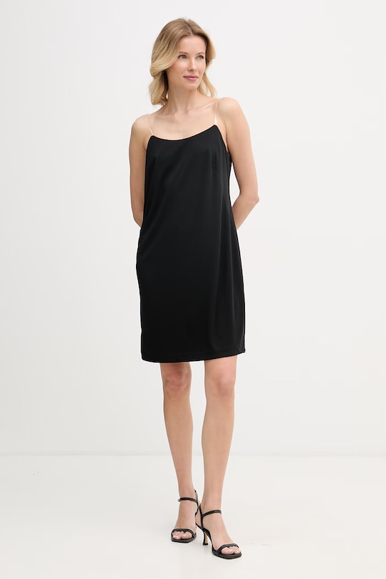 DKNY sukienka MATTE DD6J1T30 czarny SS26