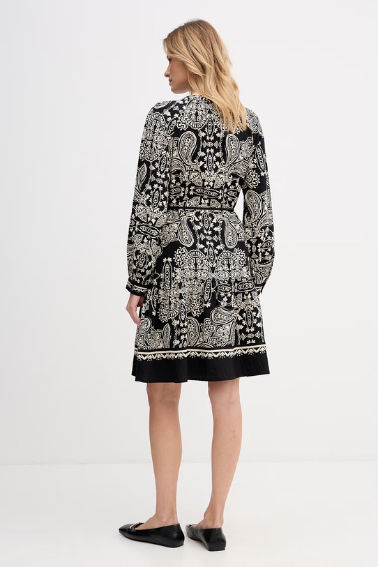 Odzież OUI Sukienka letnia z wiskozy 96630 czarny