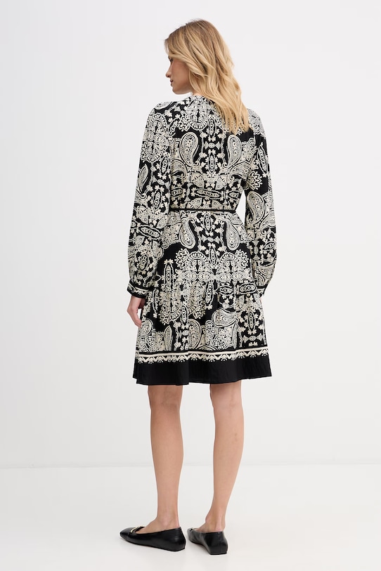 Odzież OUI Sukienka letnia z wiskozy 96630 czarny