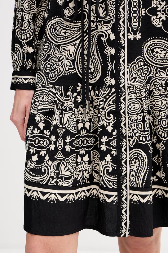 OUI Sukienka letnia z wiskozy 96630 czarny