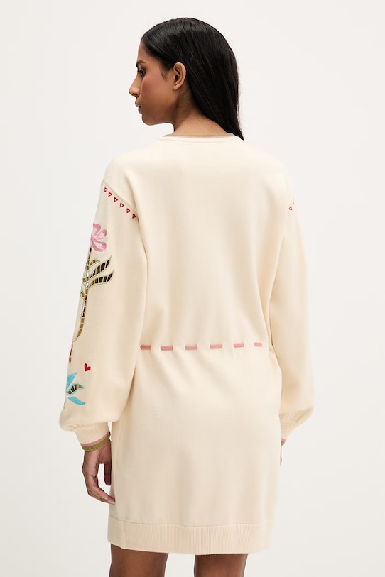 Odzież Never Fully Dressed sukienka NFDKN811 beżowy