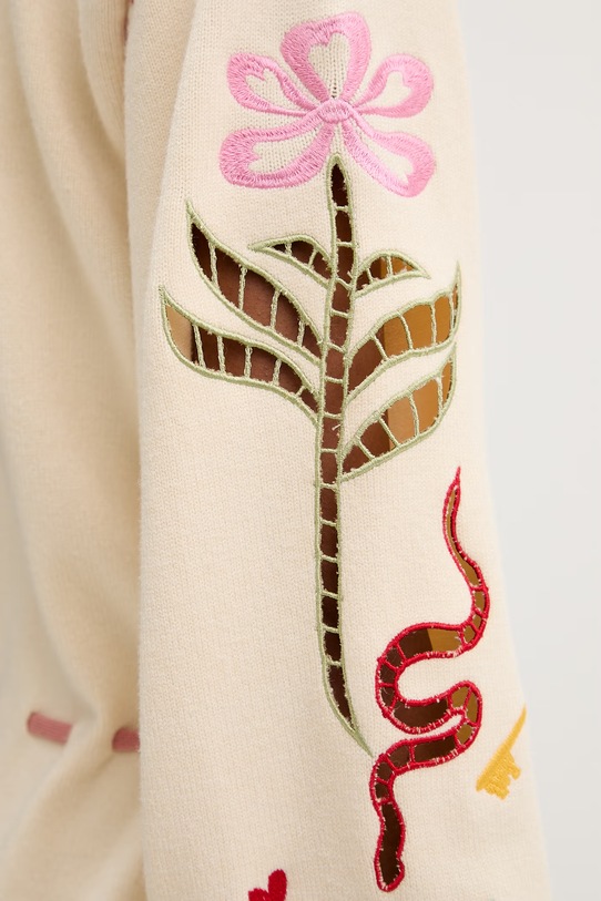 Never Fully Dressed sukienka NFDKN811 beżowy