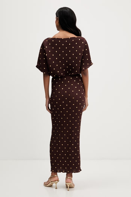 Odzież Never Fully Dressed sukienka NFDDR2193 brązowy