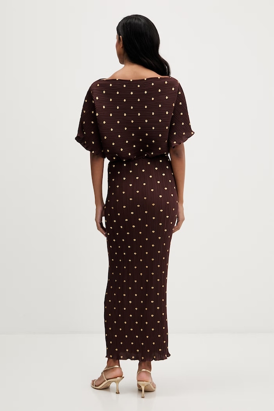 Odzież Never Fully Dressed sukienka NFDDR2193 brązowy