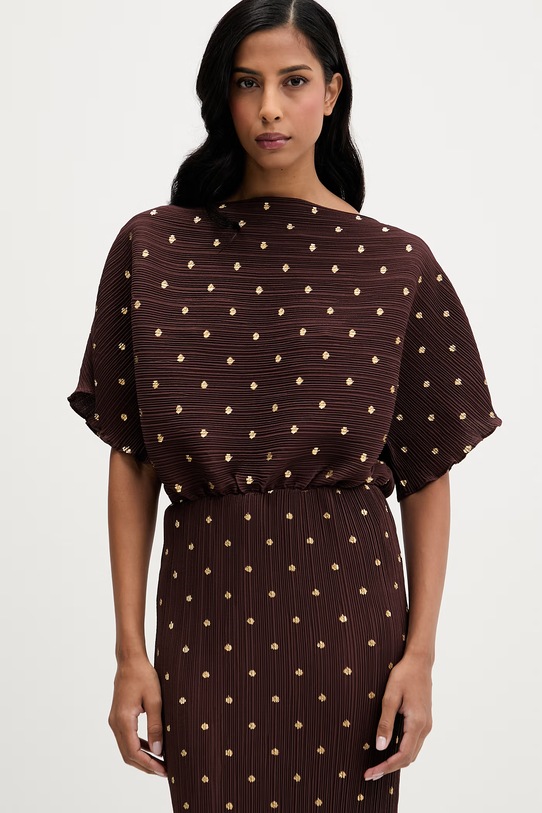 Never Fully Dressed sukienka brązowy NFDDR2193