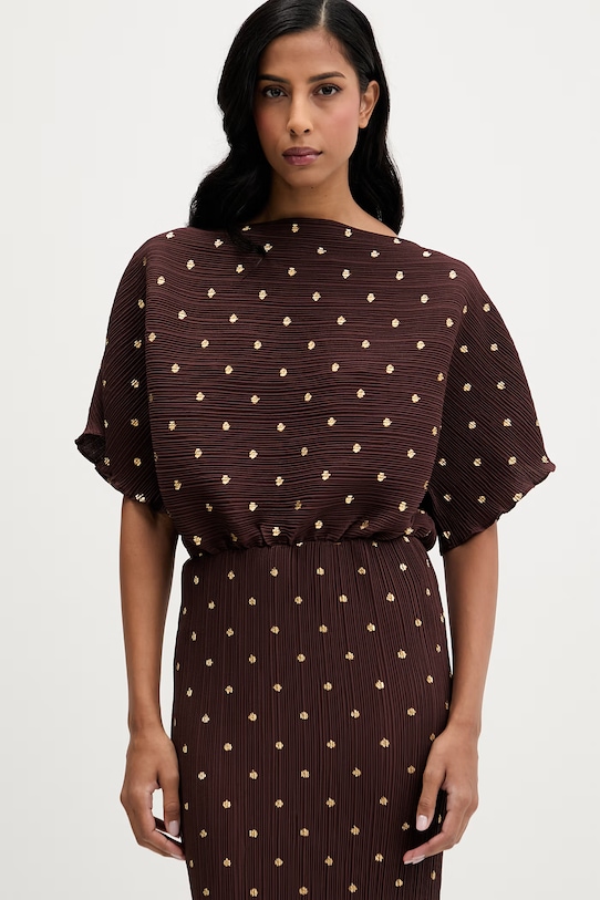 Never Fully Dressed sukienka brązowy NFDDR2193