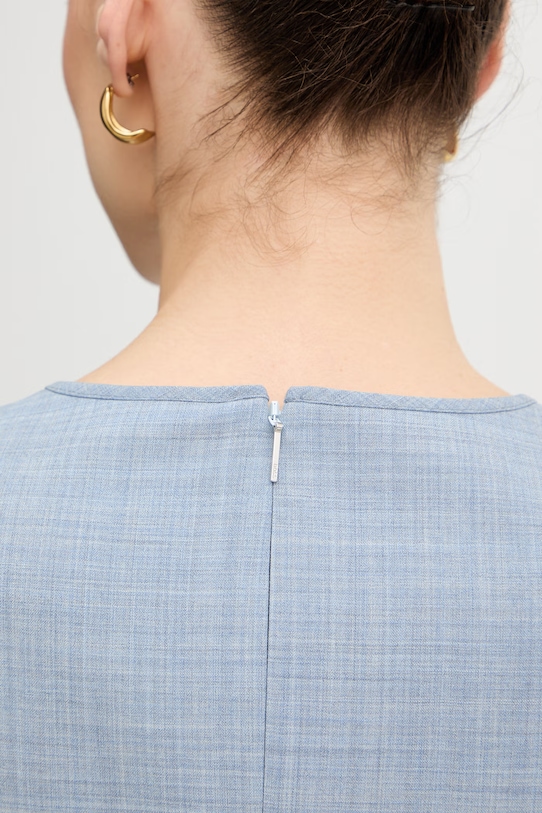 BOSS vestito in lana Dunera 50555451 blu