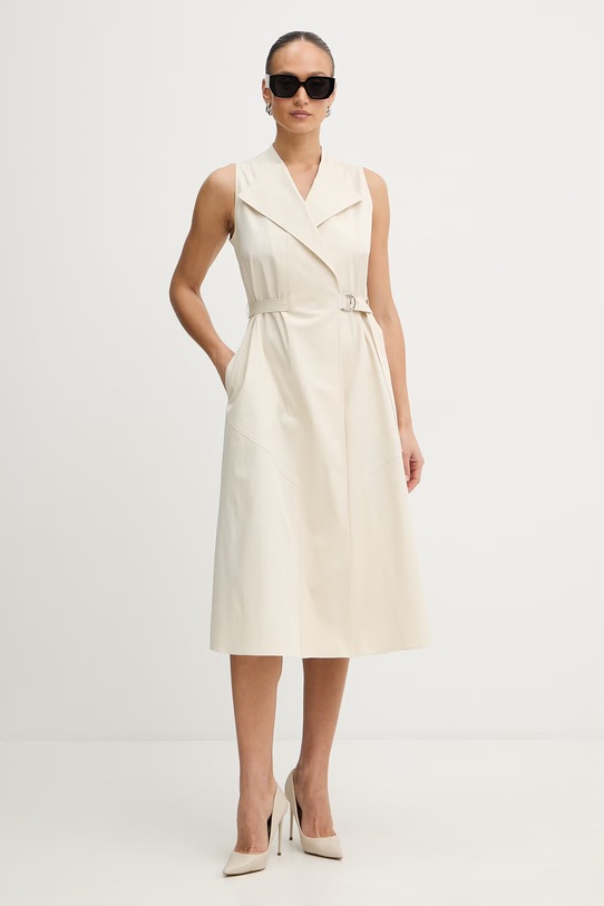 Šaty BOSS Dimosa2 50557446 béžová SS26