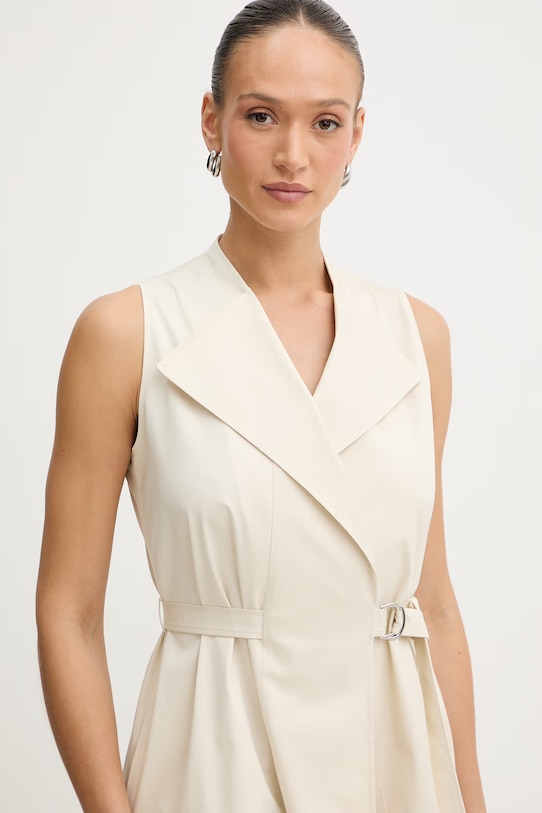 Šaty BOSS Dimosa2 béžová 50557446